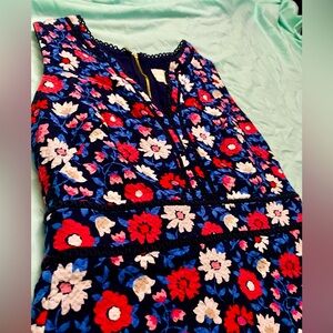 Kate Spade Navy Daisy Jacquard Sheath Dress, Size 6